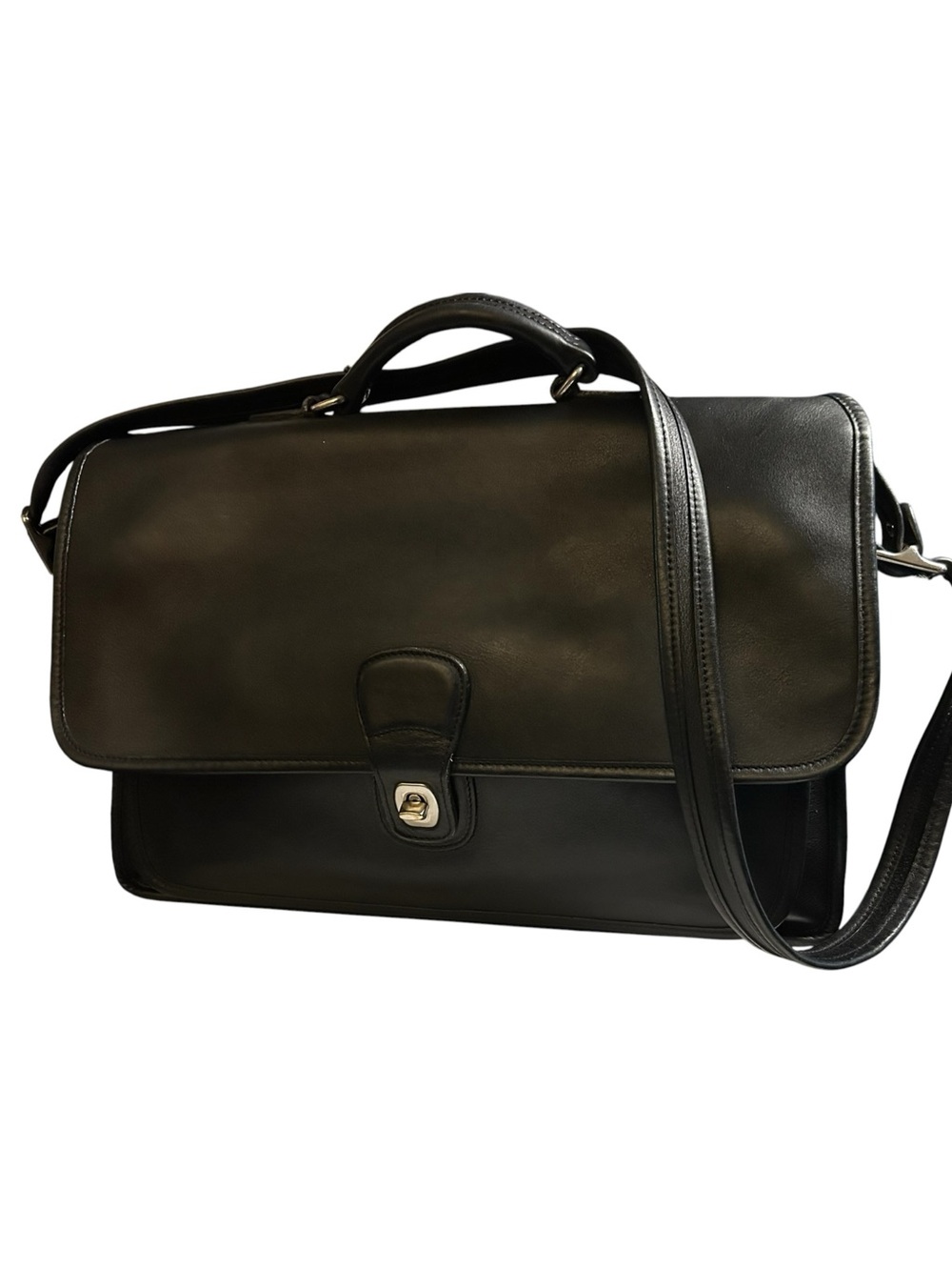Vtg Coach Metropolitan Brief Bag Black Leather #5180 seen on Devil Wears Prada 2
